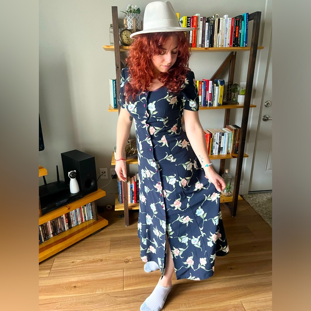 Vintage floral maxi